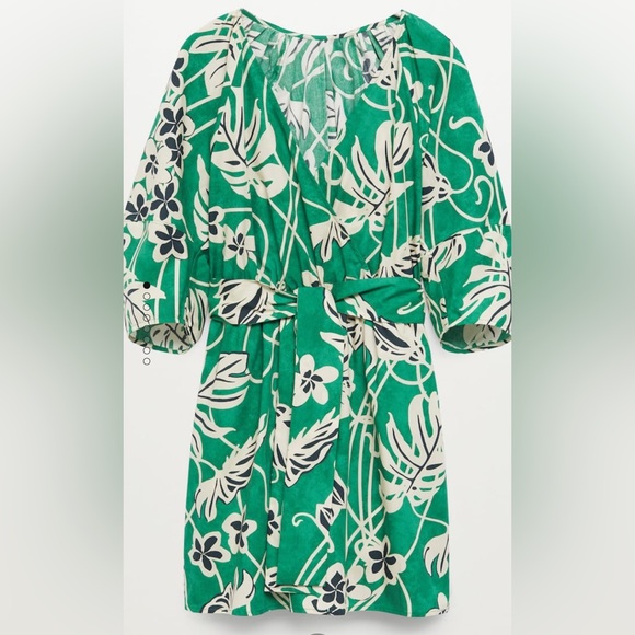 Mango Cotton Wrap Dress - Picture 3 of 3